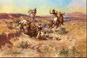 Charles M Russell The Broken Rope china oil painting reproduction